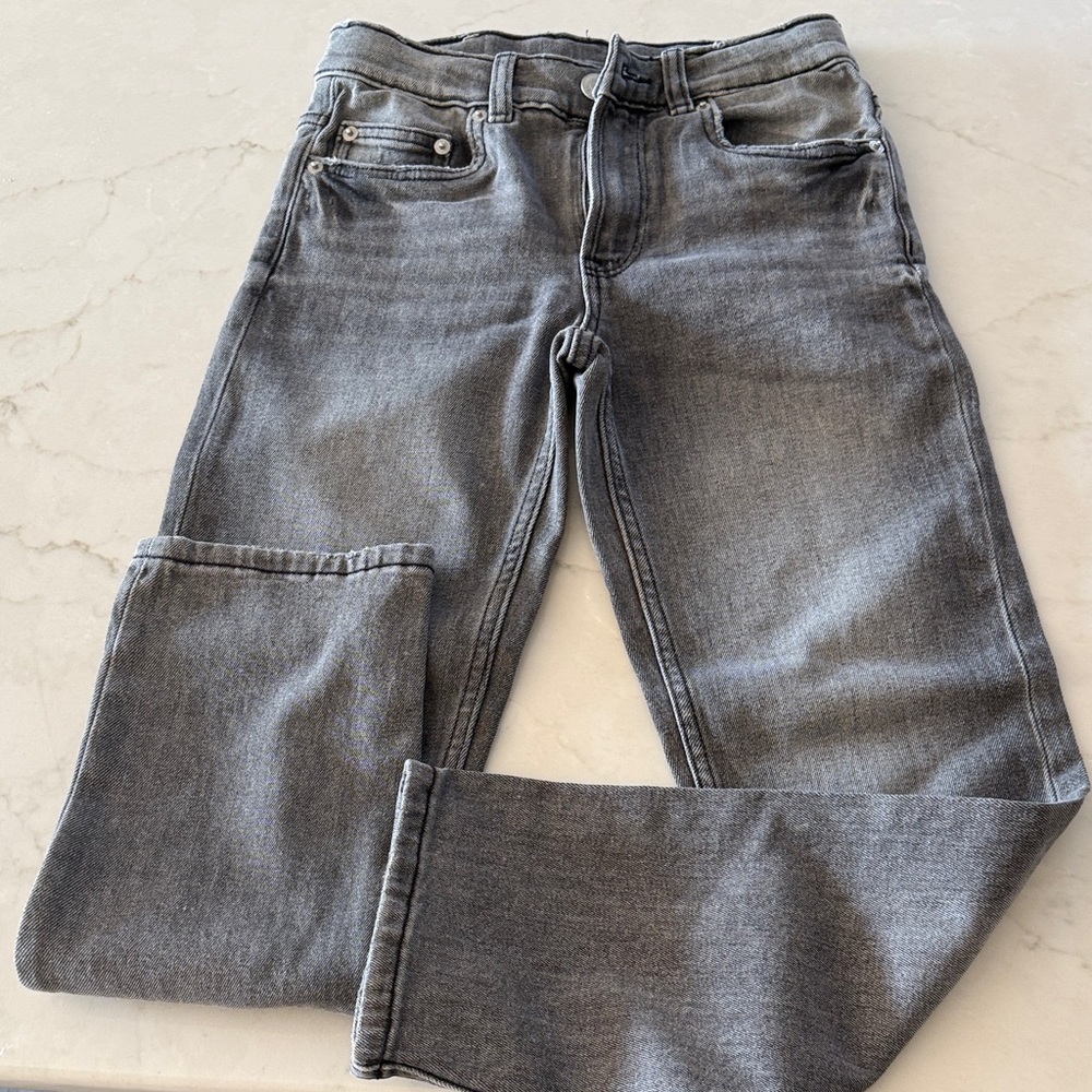 Zara boys  Slim Straight Jeans in Washed Gray